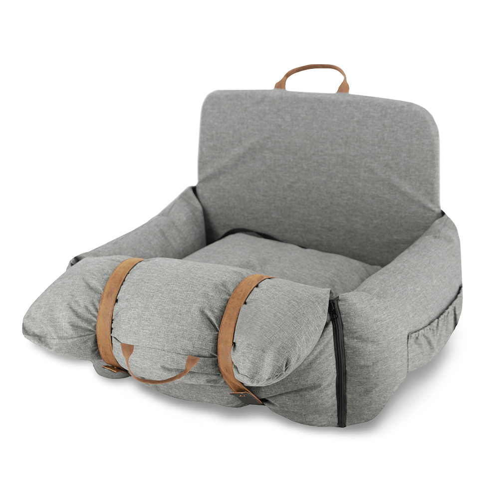 Dog Car Seat Safety Pillow Grey