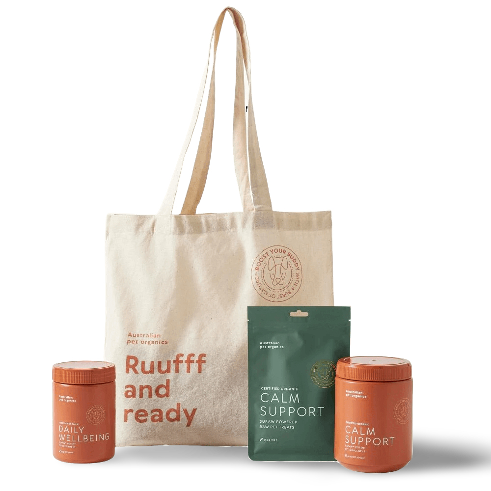 Calm Support Organic Dog Bundle Ruufff Tote