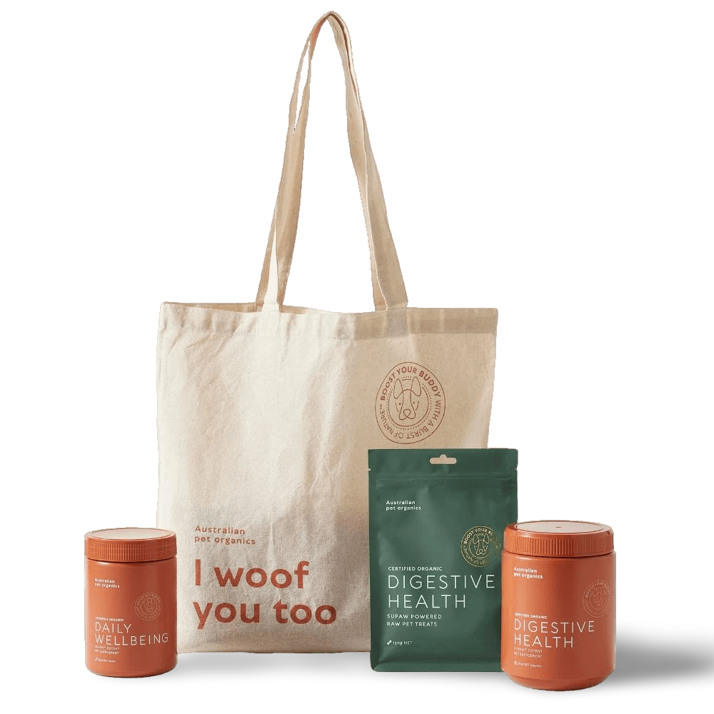 Digestive Health Organic Dog Bundle Woof Tote