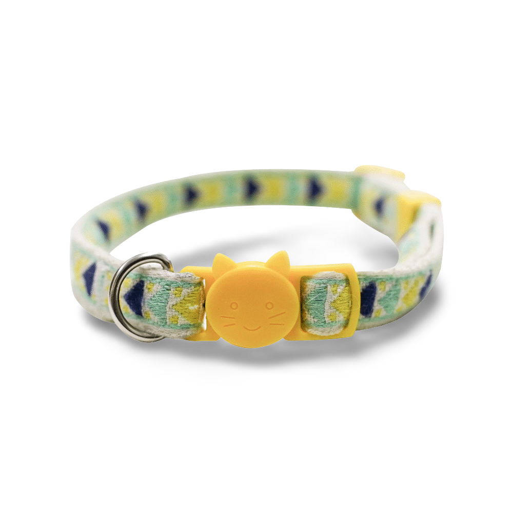 Pet Collar For Smart Feeder Blue And Green