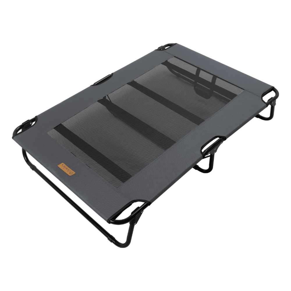 Adventure Foldable Travel Trampoline Dog Bed in Grey