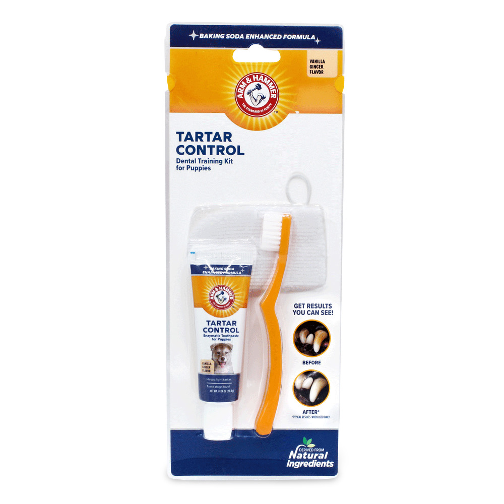 Tartar Control Dental Training Kit For Puppies Vanilla Ginger 1 Tartar Control Dental Training Kit For Puppies Vanilla Ginger