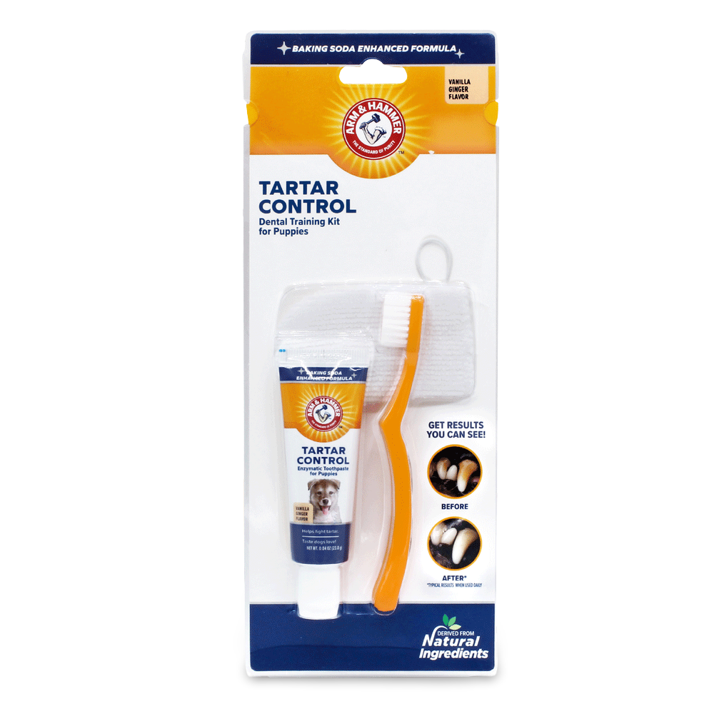 Tartar Control Dental Training Kit For Puppies Vanilla Ginger 2 Tartar Control Dental Training Kit For Puppies Vanilla Ginger