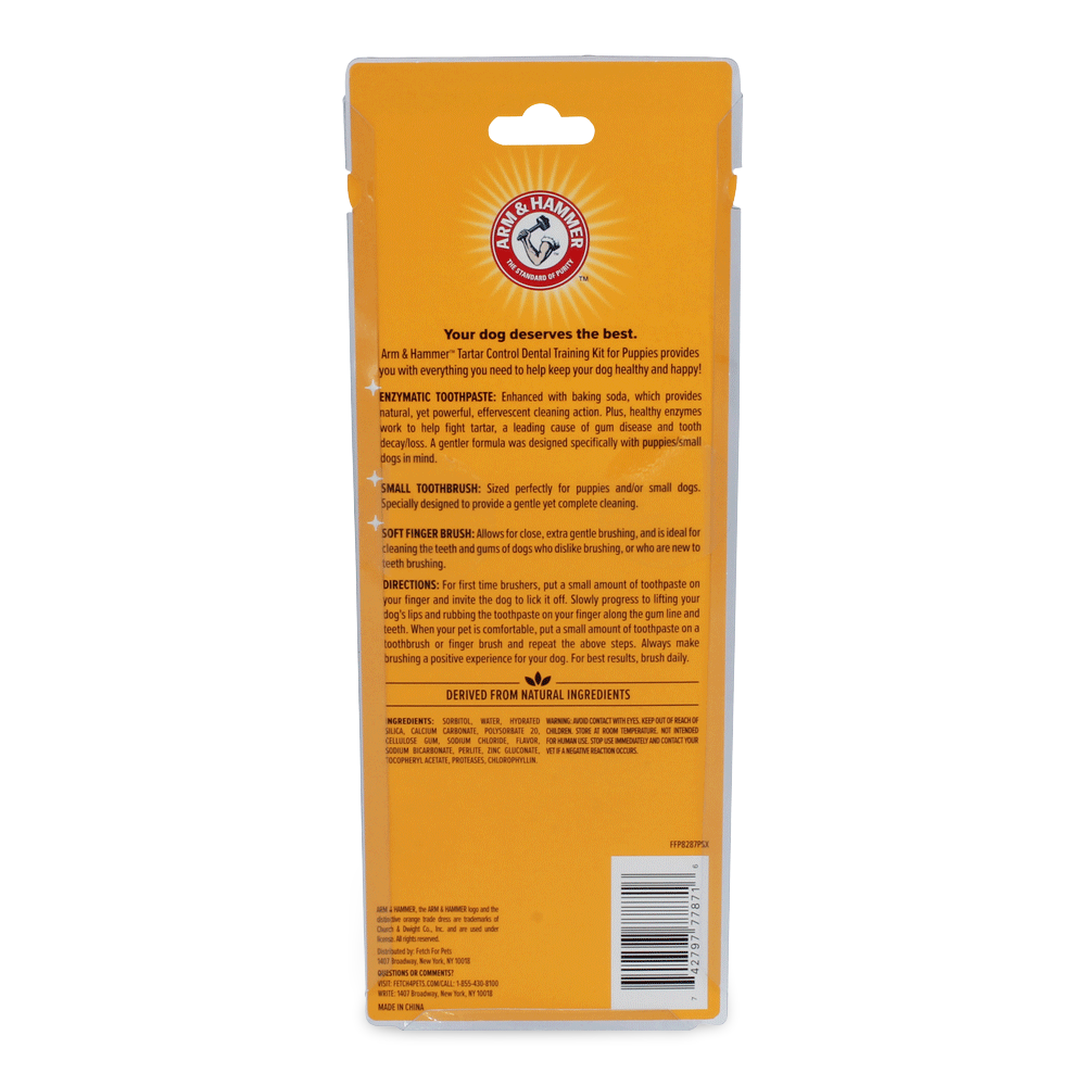 Tartar Control Dental Training Kit For Puppies Vanilla Ginger 3 Tartar Control Dental Training Kit For Puppies Vanilla Ginger