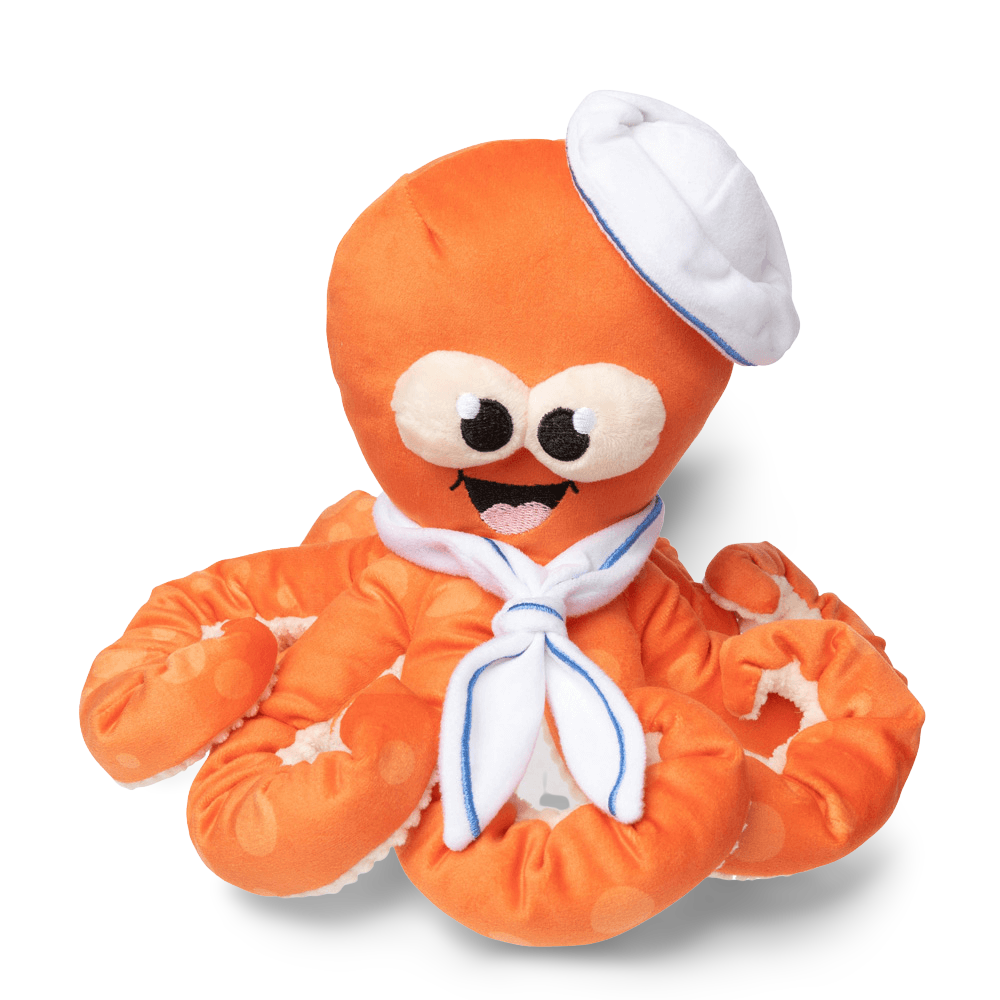 Sailor Squiggles Plush Dog Toy 2 Sailor Squiggles Plush Dog Toy