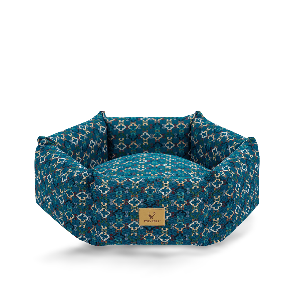 Hexagonal Dog Bed Navy Blue 3 Hexagonal Dog Bed Navy Blue