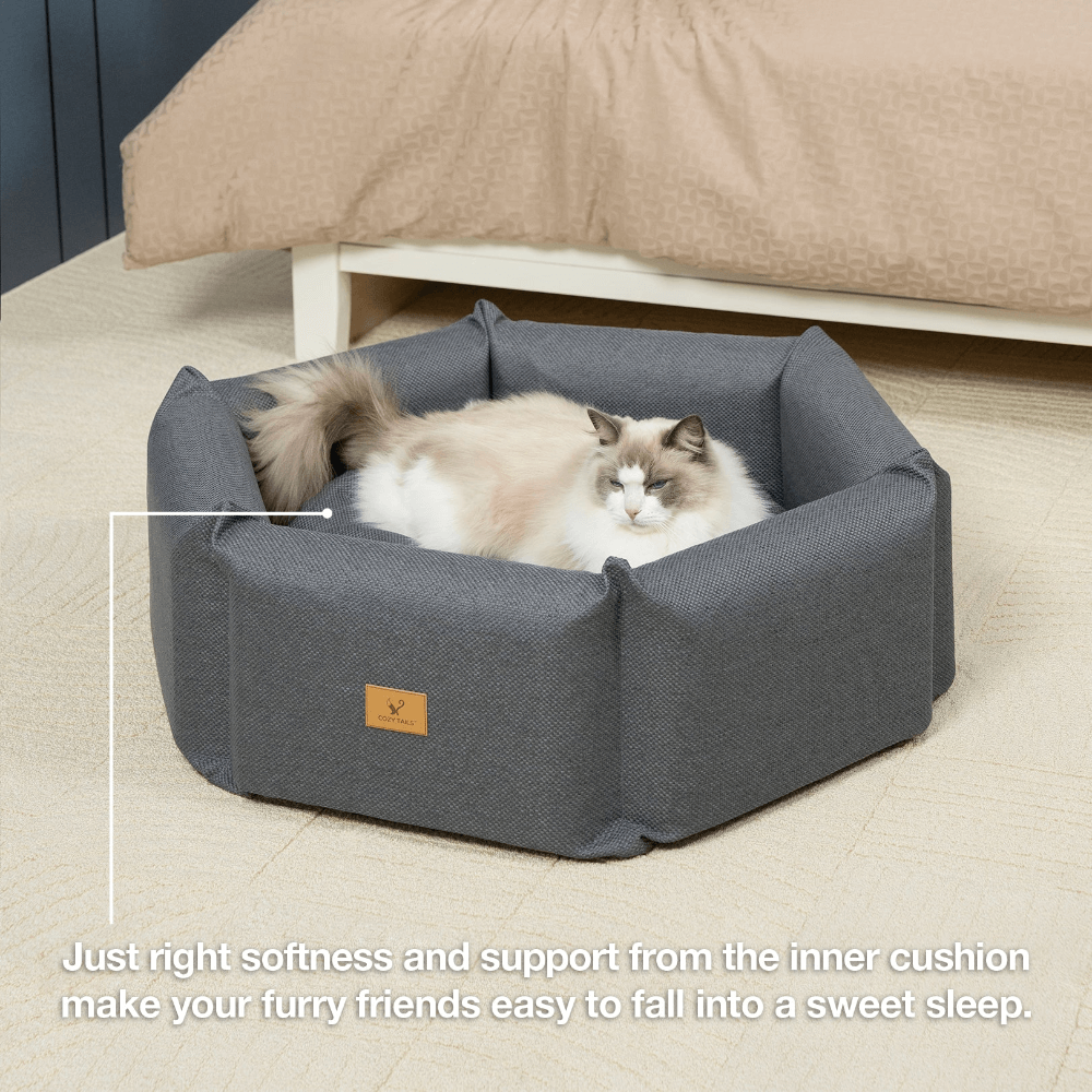 Hexagonal Dog Bed Navy Blue 7 Hexagonal Dog Bed Navy Blue