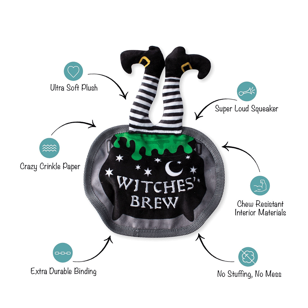Drop In For A Spell Plush Dog Toy 2 Drop In For A Spell Plush Dog Toy