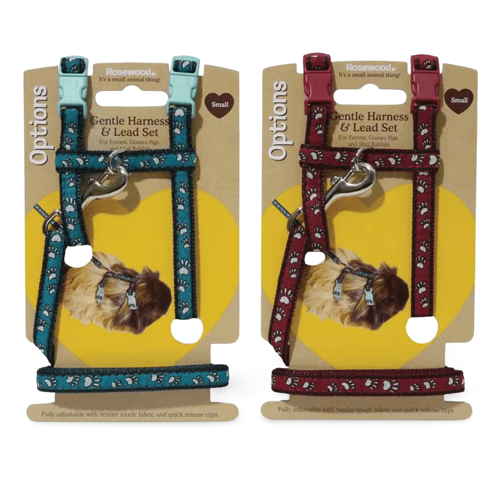 Paw Print Small Animal Harness And Lead Set 1 Paw Print Small Animal Harness And Lead Set