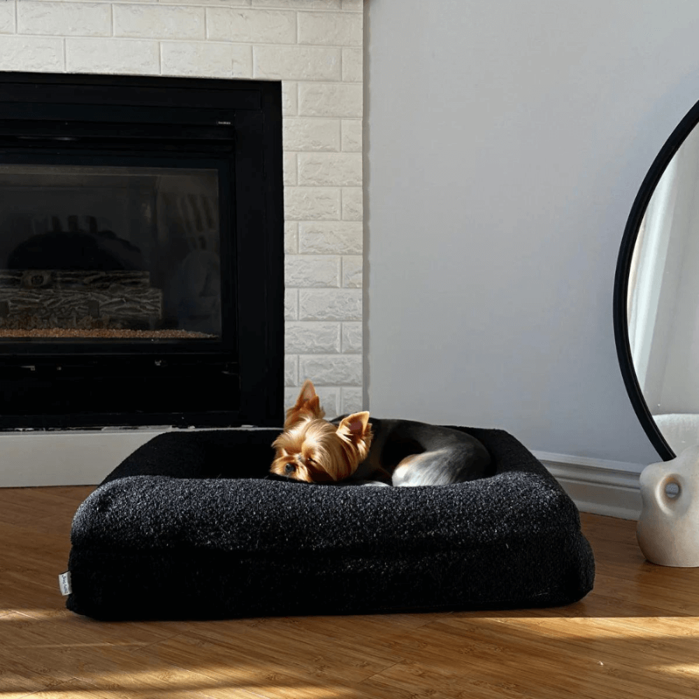 Cover For Orthopaedic Dog Bed Boucle Black 4 Cover For Orthopaedic Dog Bed Boucle Black