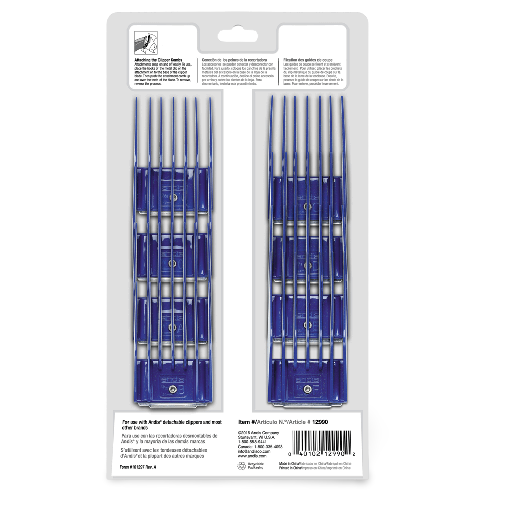 Dog Comb 8 Piece Set 2 Dog Comb 8 Piece Set