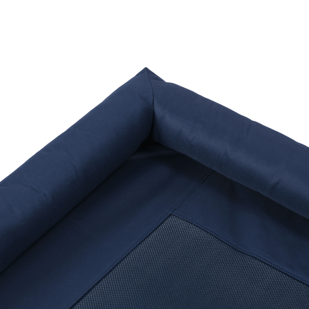 Elevated Trampoline Bolster Dog Sofa Bed in Blue 5 Elevated Trampoline Bolster Dog Sofa Bed in Blue