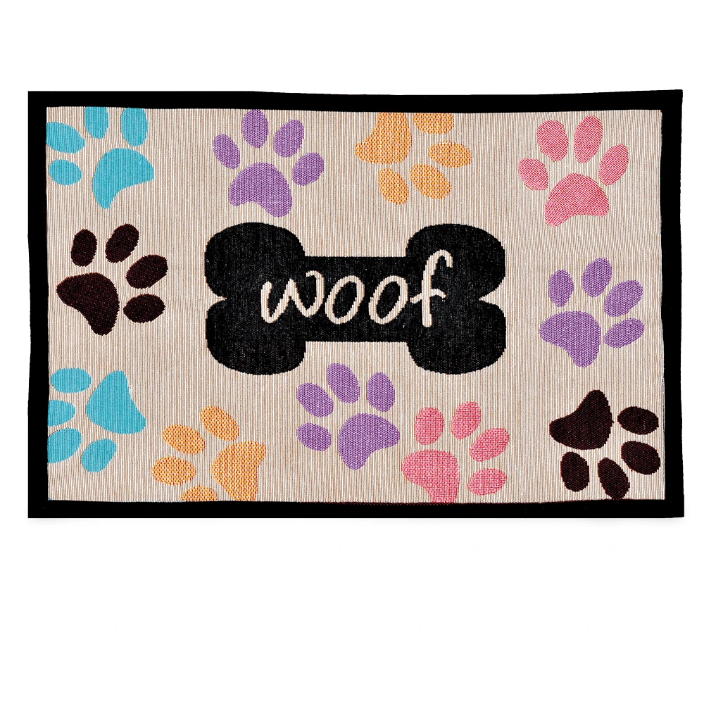 Woof With Multi Paws Fashion Mat