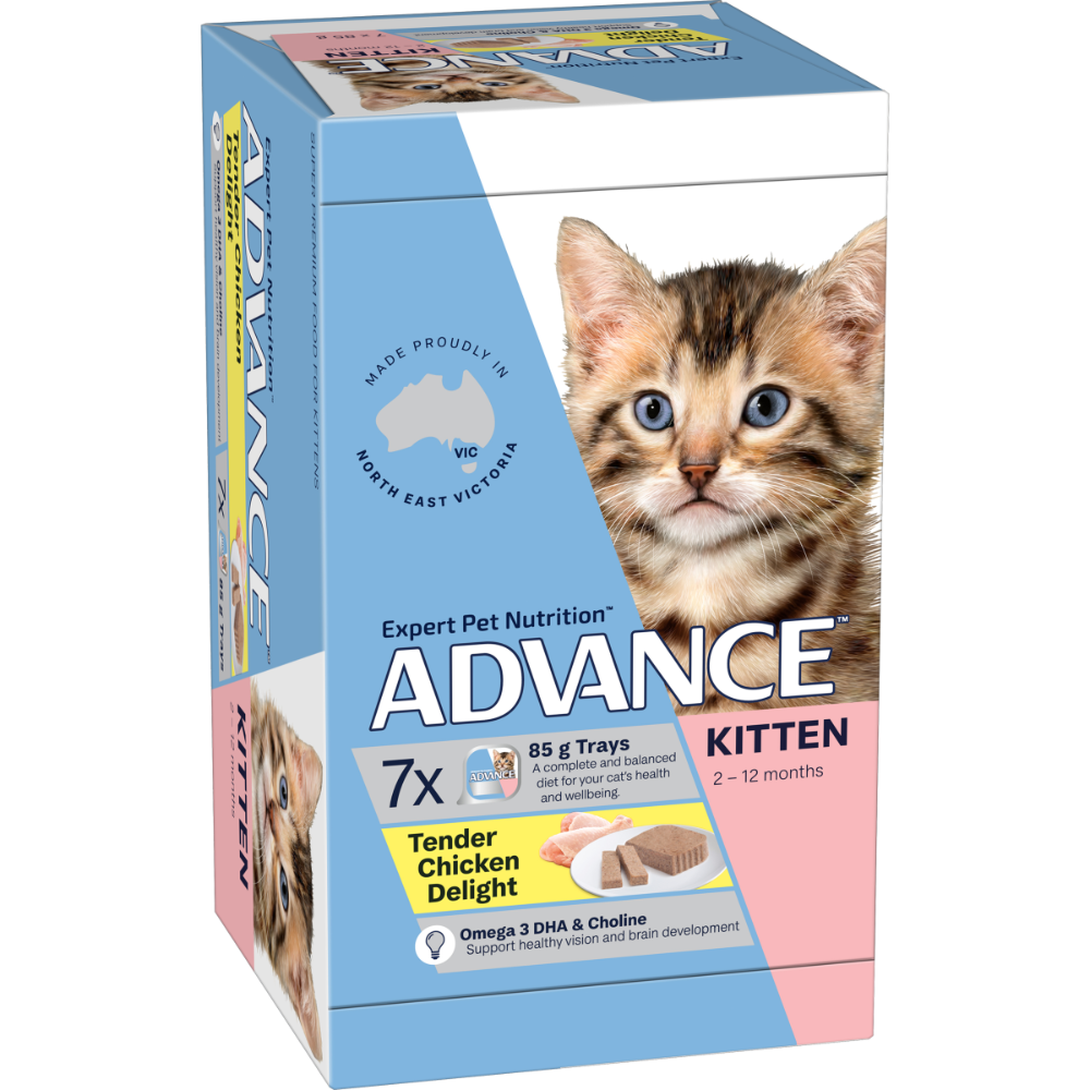 Kitten Tender Chicken Wet Cat Food Trays 2 Kitten Tender Chicken Wet Cat Food Trays