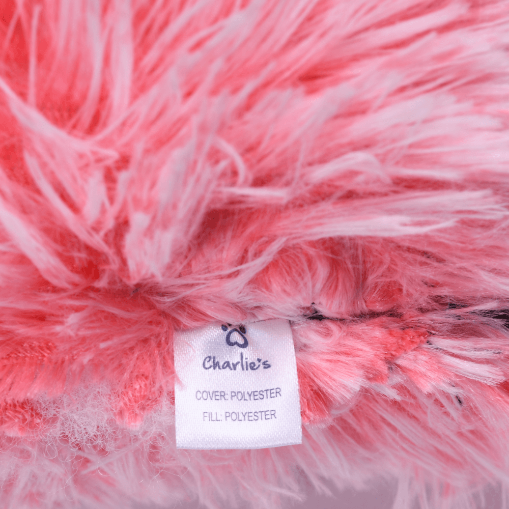 Round Shaggy Faux Fur Calming Pet Mat Ombre Pink 9 Round Shaggy Faux Fur Calming Pet Mat Ombre Pink