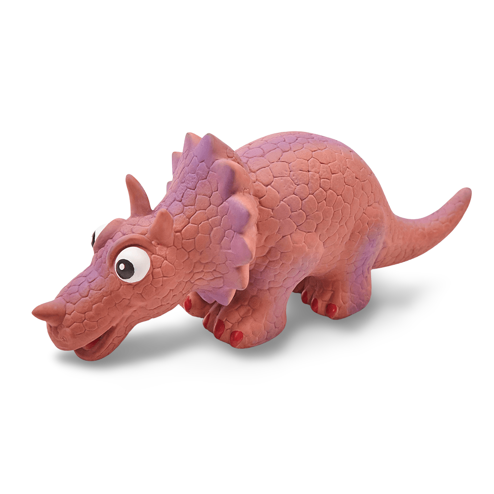 Latex Triceratops Dog Toy 1 Latex Triceratops Dog Toy