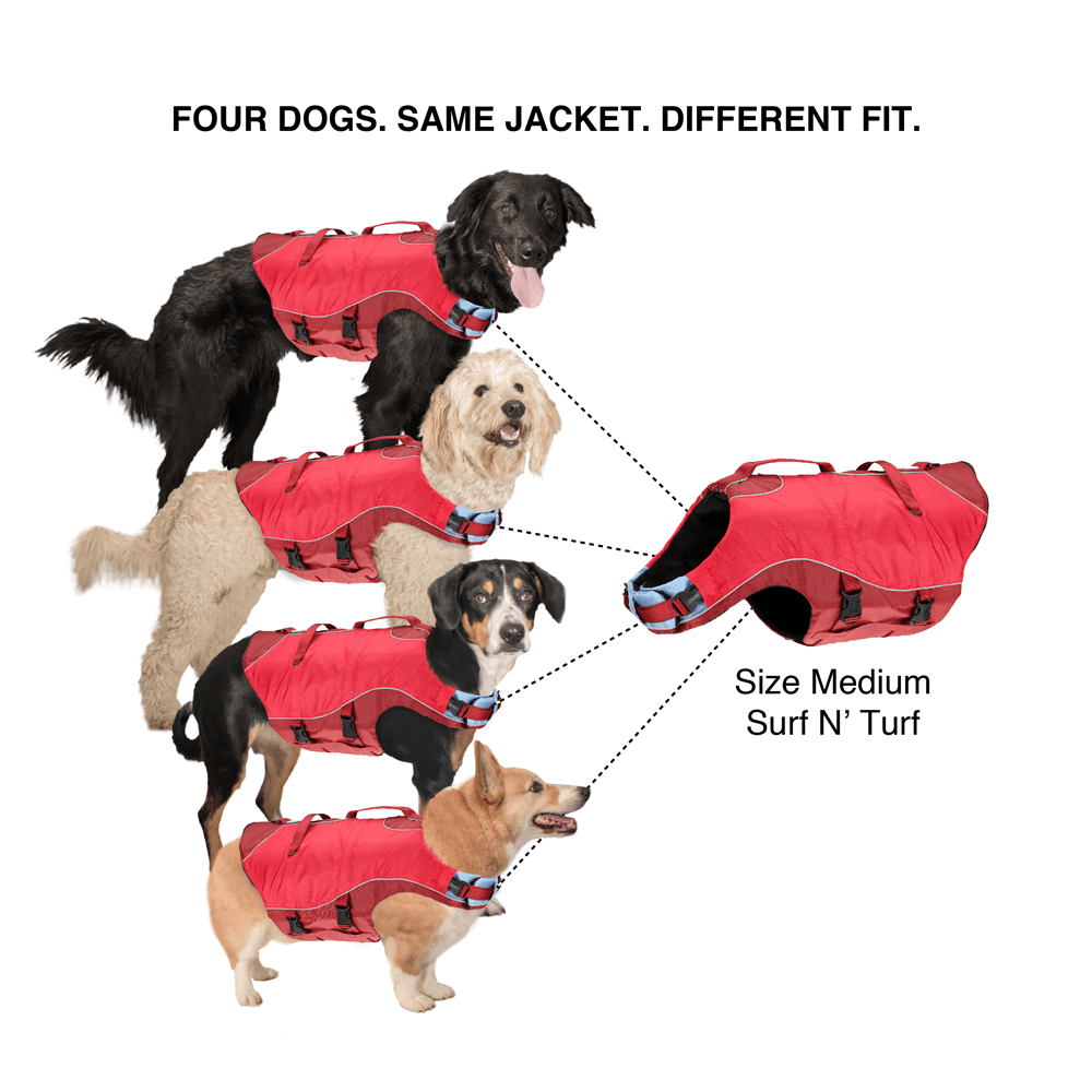 Life Jacket Surf N Turf Red 4 Life Jacket Surf N Turf Red