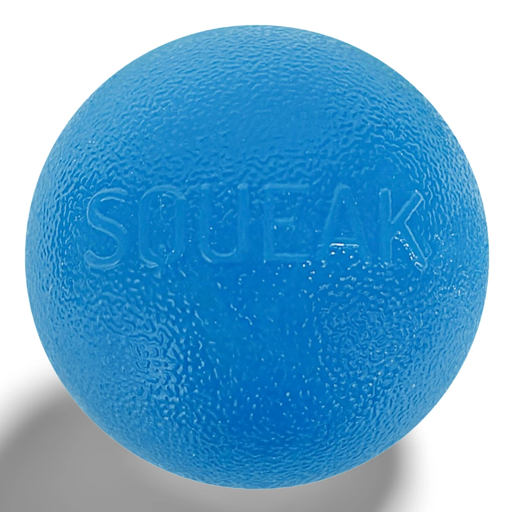 Squeak Ball Dog Treat Dispensing Toy Blue 1 Squeak Ball Dog Treat Dispensing Toy Blue