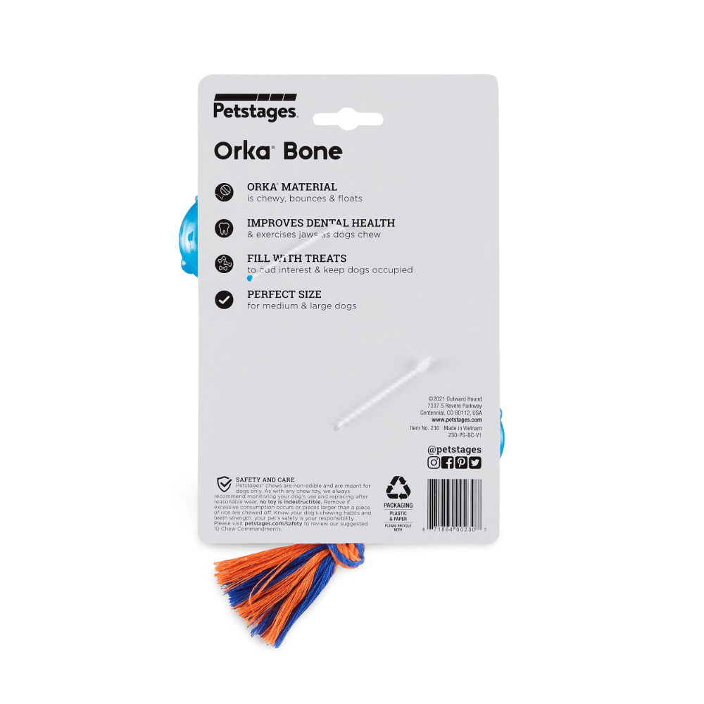 Orka Bone Dog Toy 3 Orka Bone Dog Toy