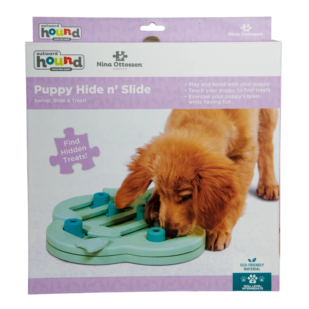 Puppy Hide Slide Dog Treat Puzzle Toy 3 Puppy Hide Slide Dog Treat Puzzle Toy