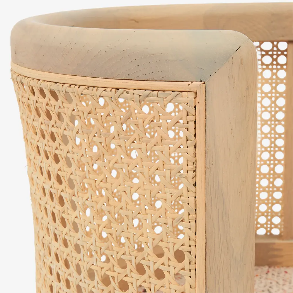 Natural Oak Wood Wicker Frame Pink Cushion Pet Bed 5 Natural Oak Wood Wicker Frame Pink Cushion Pet Bed