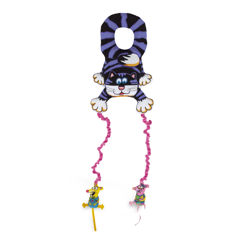 Big Mamas Mouse Bouncer Doorknob Hanger Cat Toy