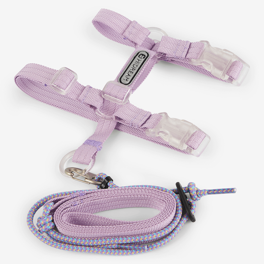 Cat Harness And Leash Set Lilac