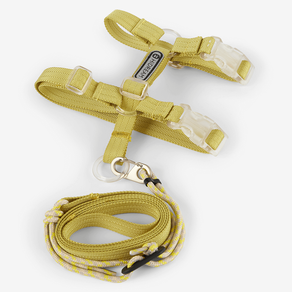 Cat Harness And Leash Set Ochre