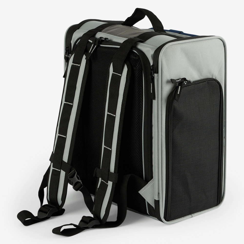 Pet Backback With Expandable Front Pouch 2 Pet Backback With Expandable Front Pouch