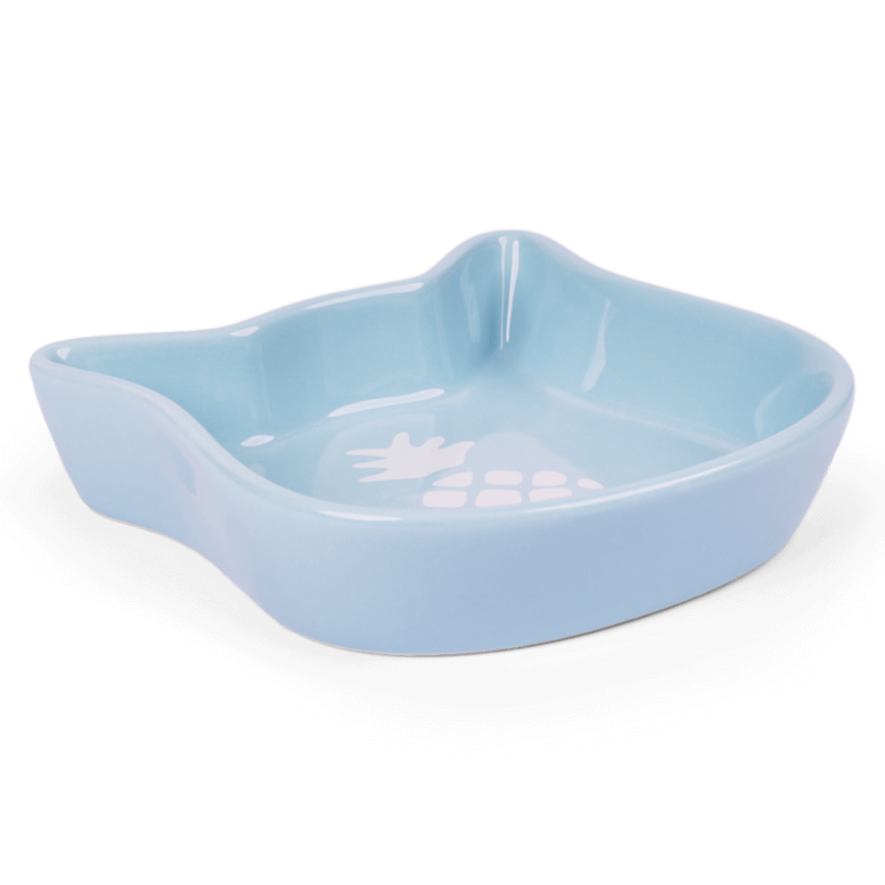 Cat Shaped Pineapple Ceramic Bowl in Blue 1 Cat Shaped Pineapple Ceramic Bowl in Blue