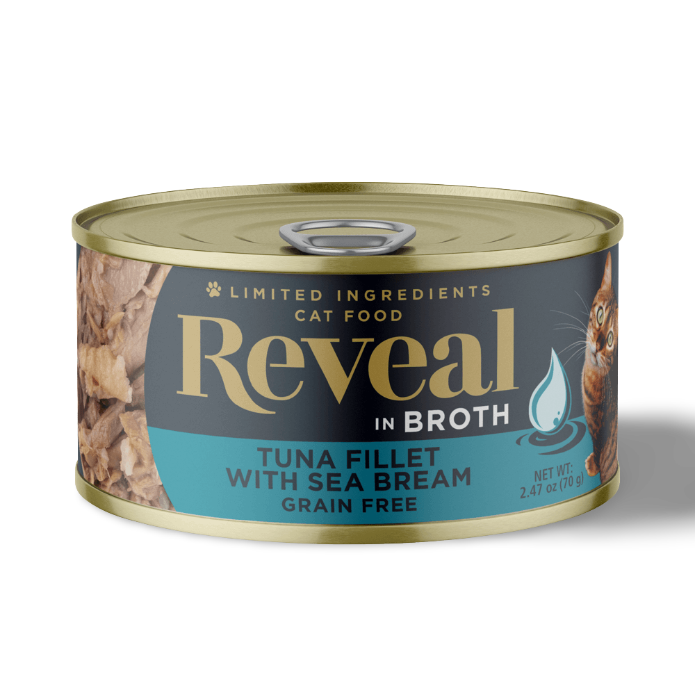 Natural Wet Cat Food Tuna Fillet With Sea Bream In Broth