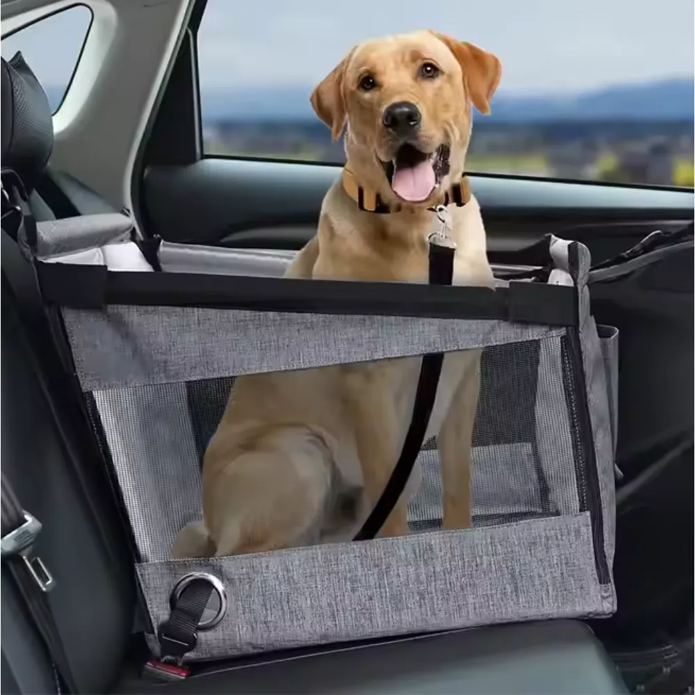 Dog Car Seat Grey