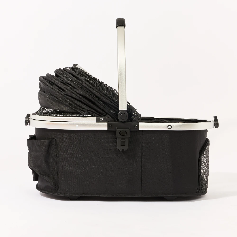 Foldable Pet Stroller Black 5 Foldable Pet Stroller Black