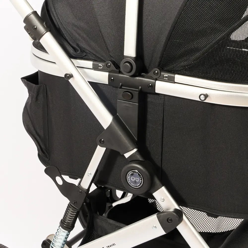 Foldable Pet Stroller Black 9 Foldable Pet Stroller Black