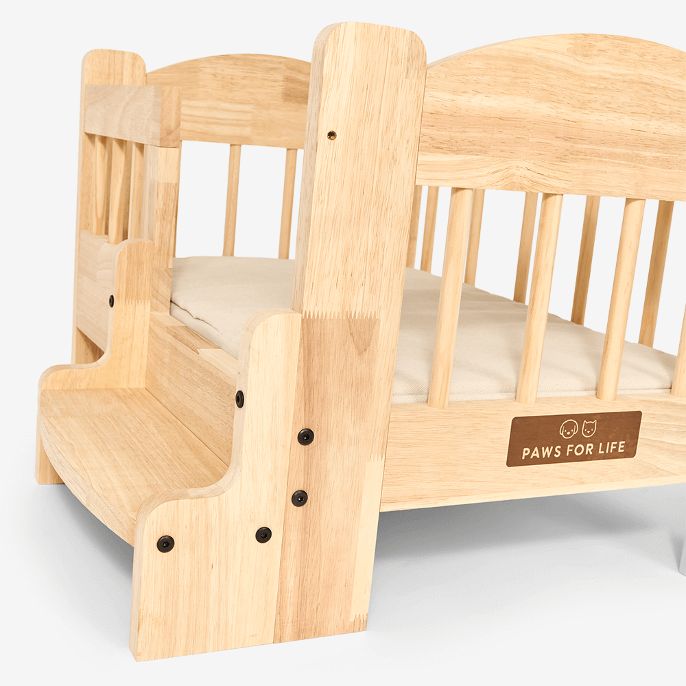 Elevated Pet Bed With Stairs 6 Elevated Pet Bed With Stairs