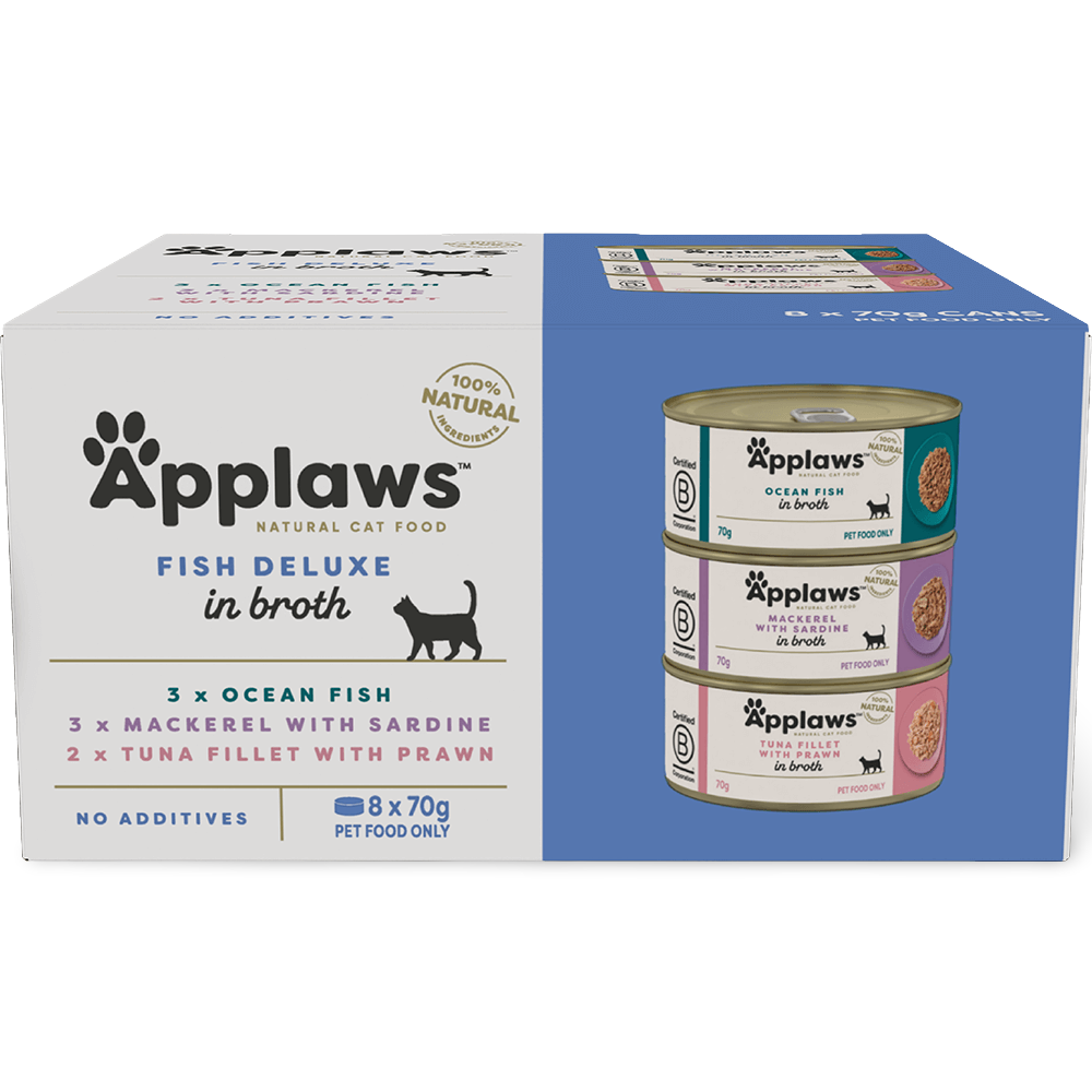 Wet Cat Food Adult Multipack Fish Deluxe Tin