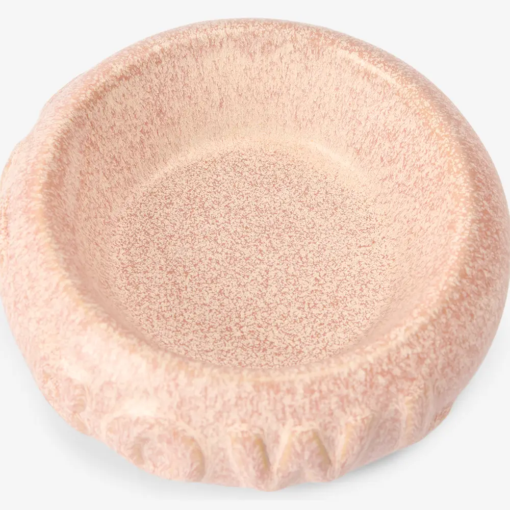 Bubble Sturdy Ceramic Pet Bowl in Pink 2 Bubble Sturdy Ceramic Pet Bowl in Pink
