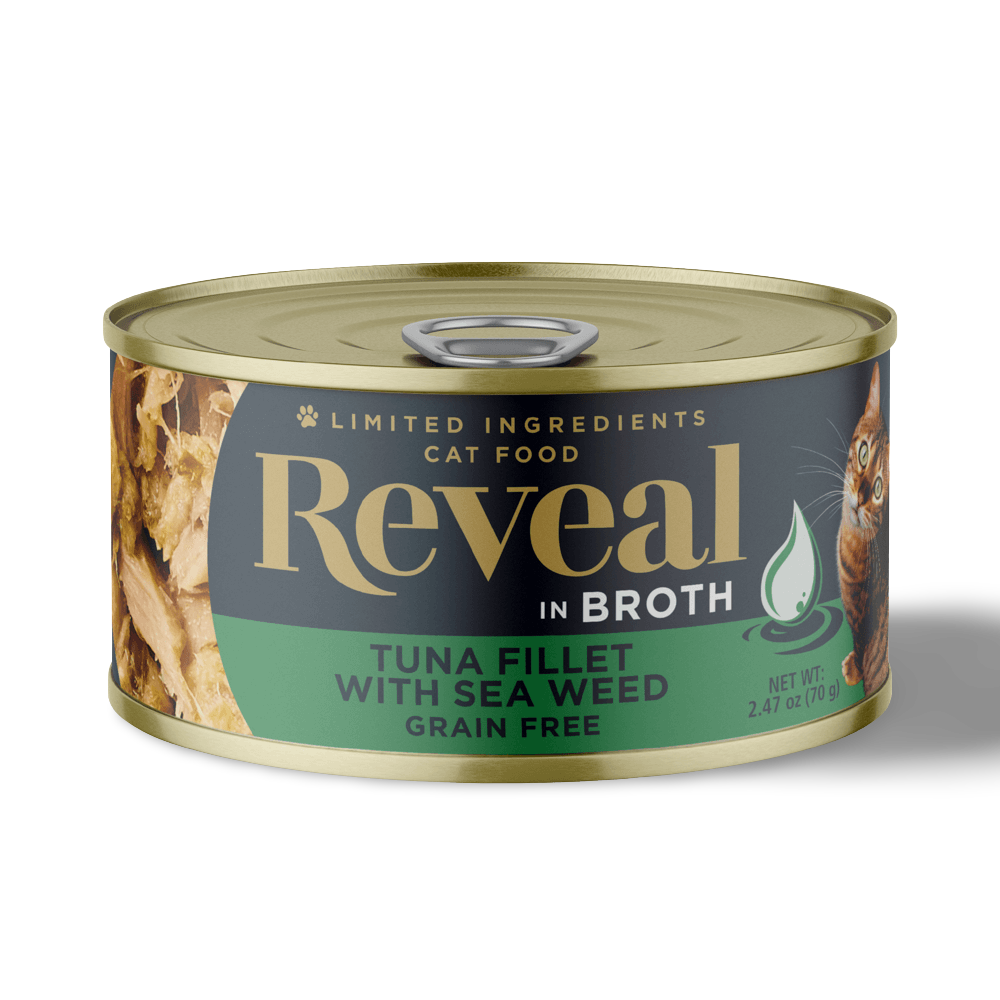 Natural Wet Cat Food Tuna Fillet With Seaweed In Broth