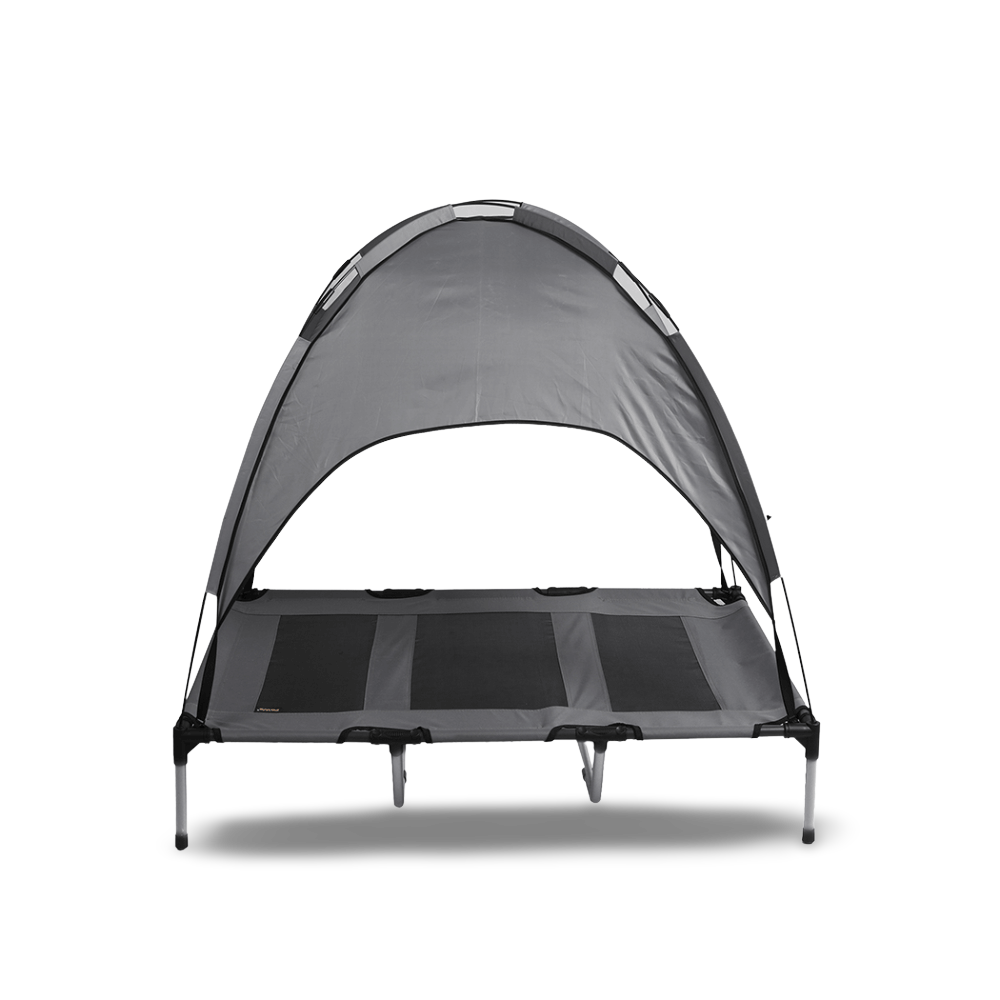 Canopy Trampoline Dog Bed Grey