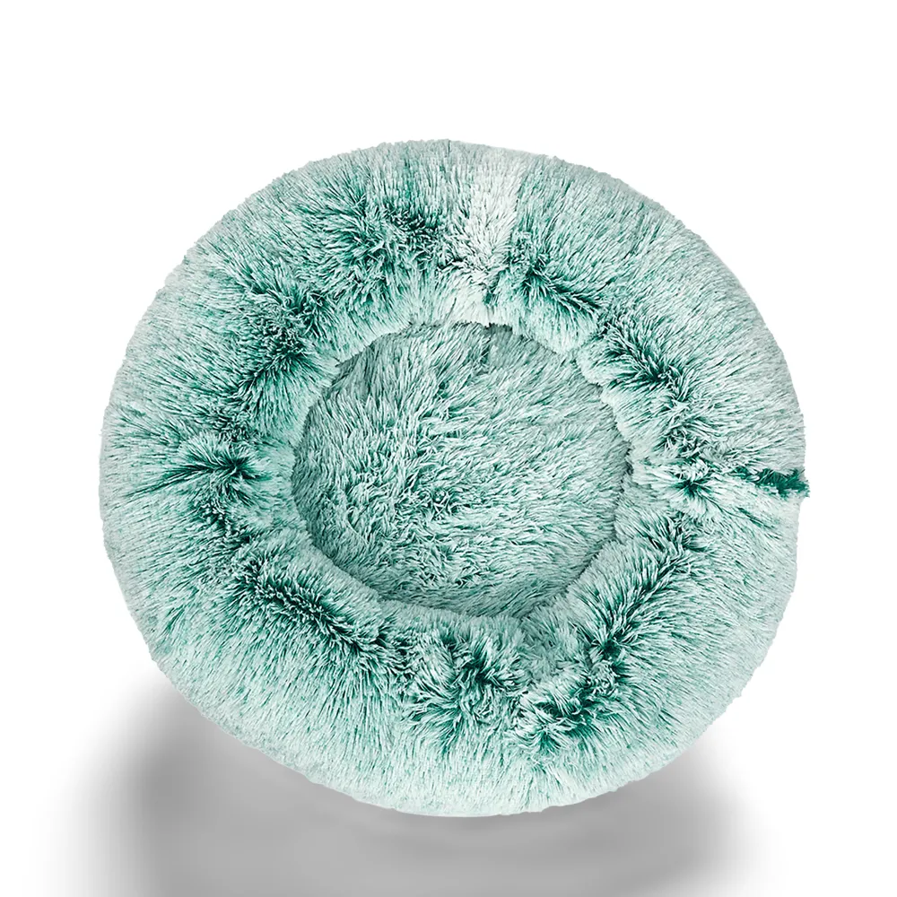 Plush Donut Calming Dog Bed Cover Only Teal 1 Plush Donut Calming Dog Bed Cover Only Teal