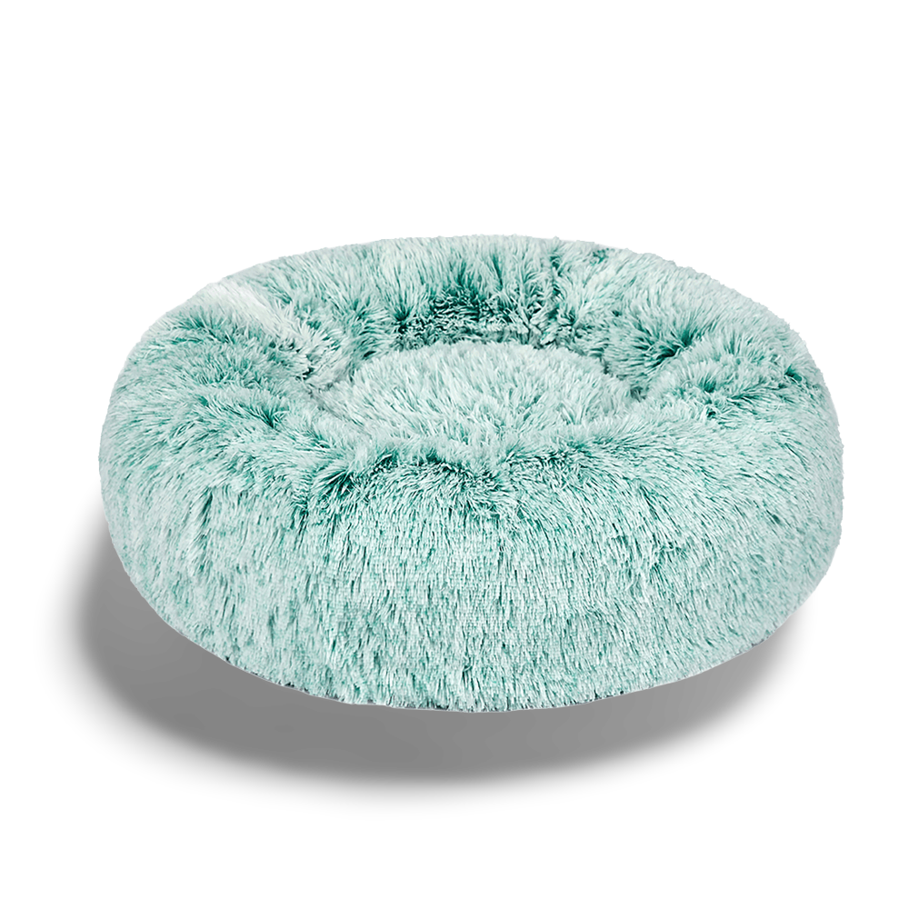 Plush Donut Calming Dog Bed Cover Only Teal 2 Plush Donut Calming Dog Bed Cover Only Teal