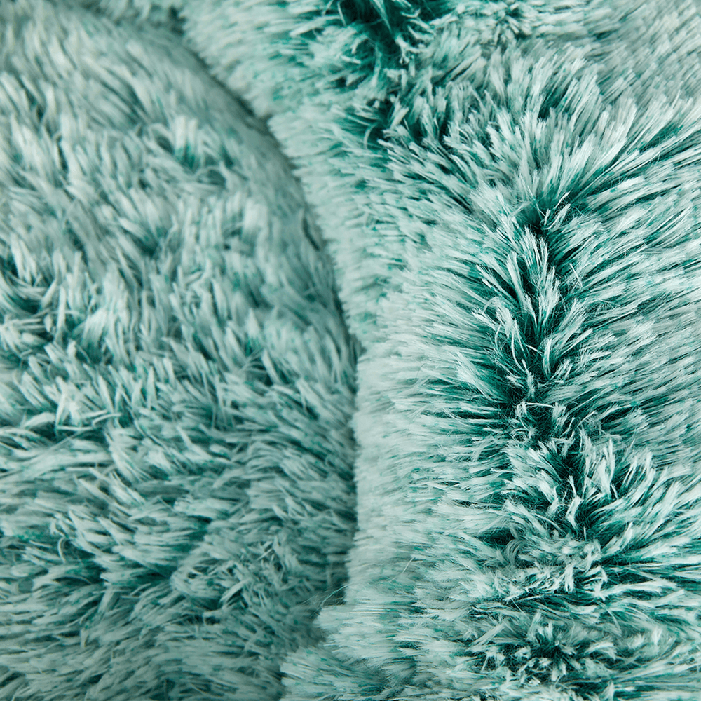 Plush Donut Calming Dog Bed Cover Only Teal 4 Plush Donut Calming Dog Bed Cover Only Teal