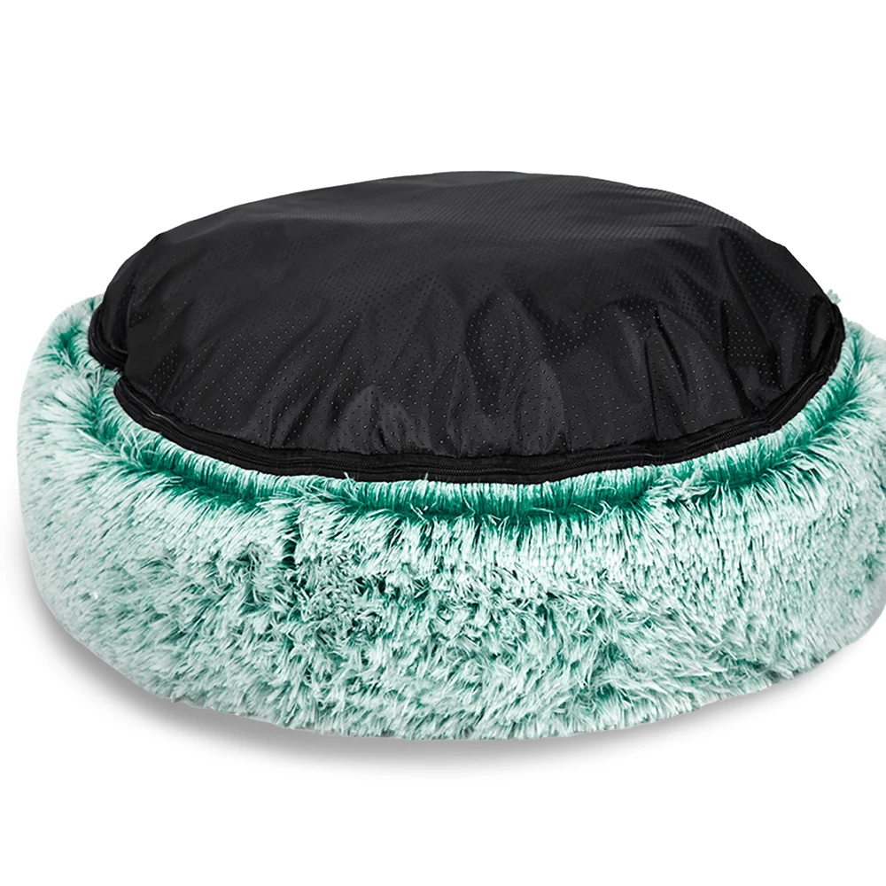 Plush Donut Calming Dog Bed Cover Only Teal 6 Plush Donut Calming Dog Bed Cover Only Teal