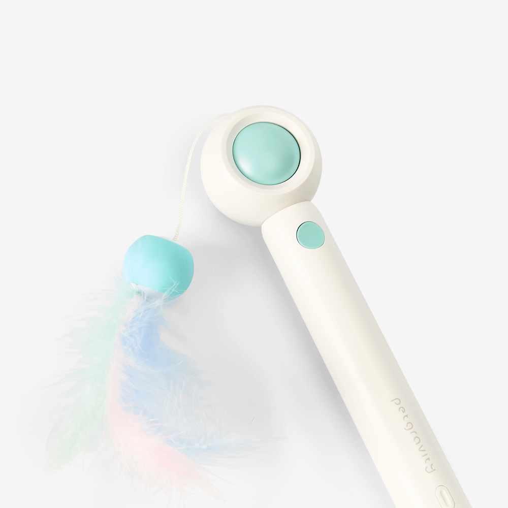 Retractable Cat Wand With Laser Blue 2 Retractable Cat Wand With Laser Blue