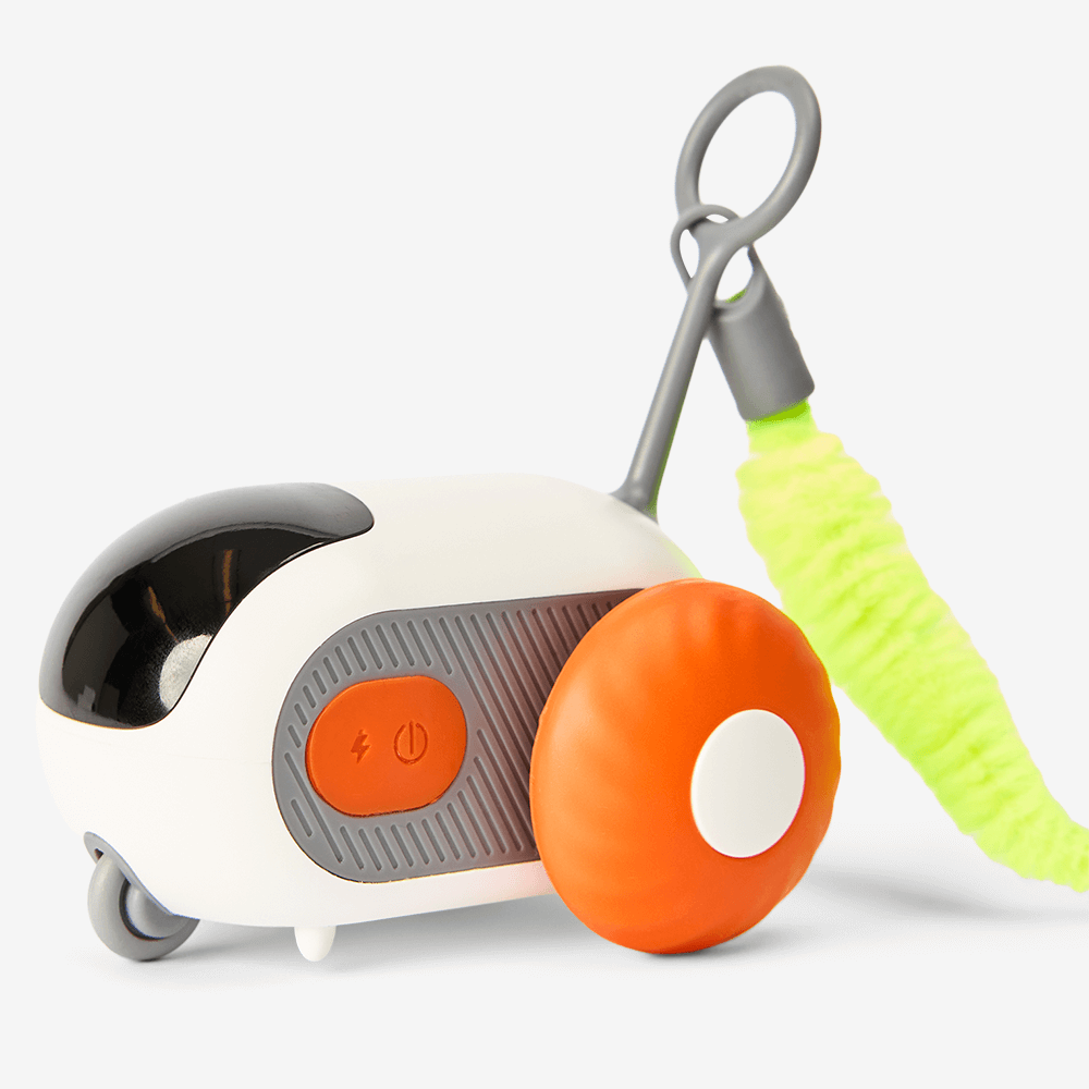 Interactive Smart Cat Toy Orange 2 Interactive Smart Cat Toy Orange
