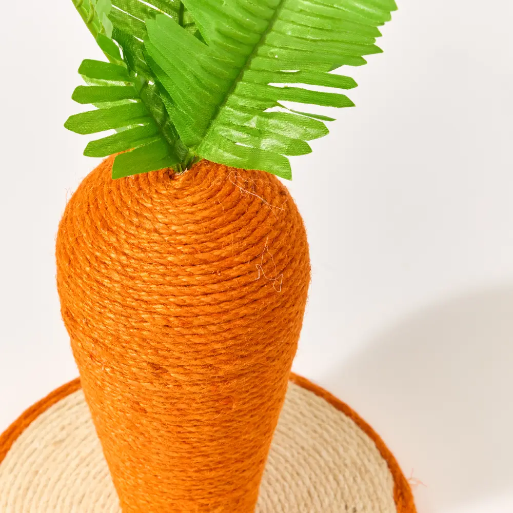 Carrot Shaped Jute and Sisal Cat Scratching Post 5 Carrot Shaped Jute and Sisal Cat Scratching Post