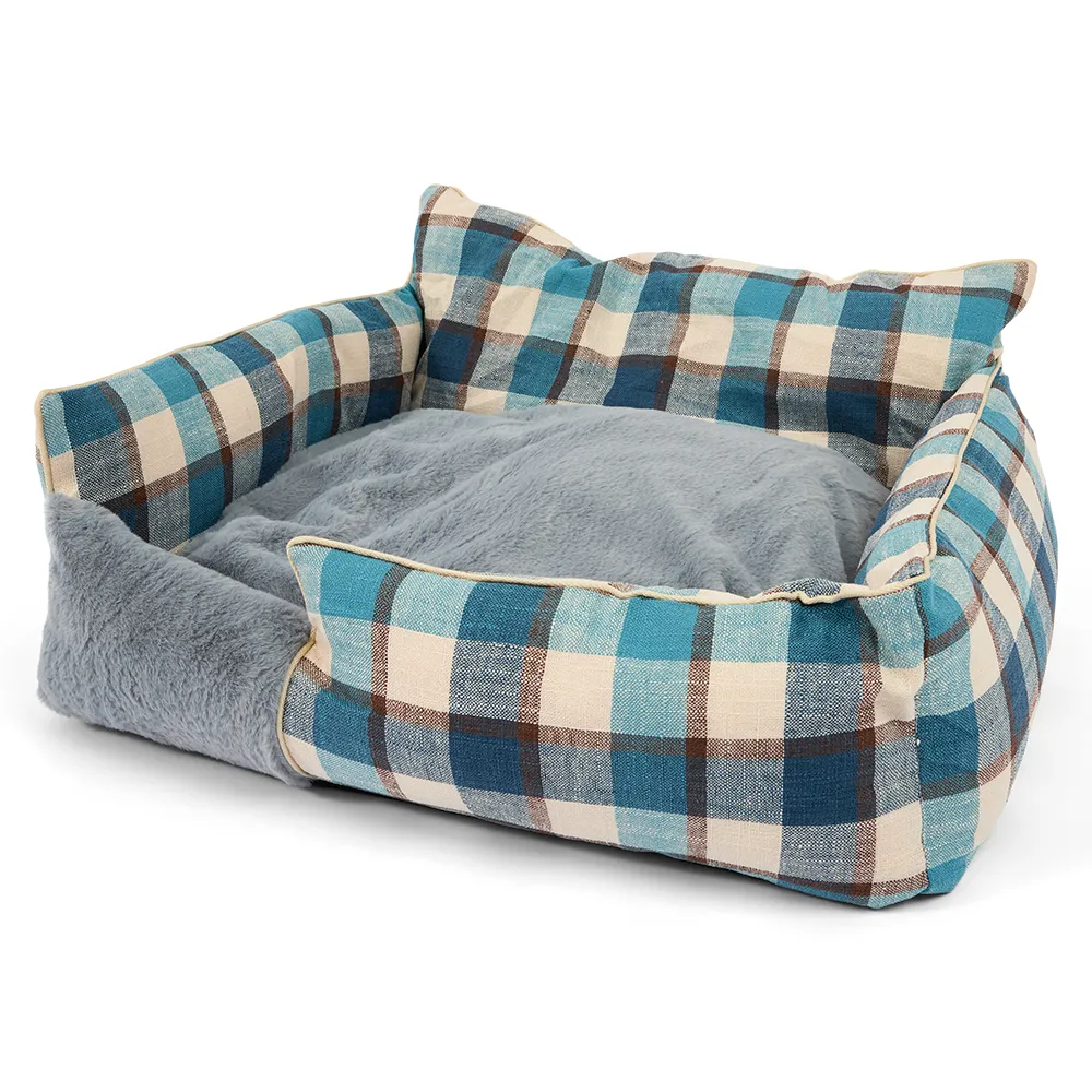 Flannel Pet Bed Blue