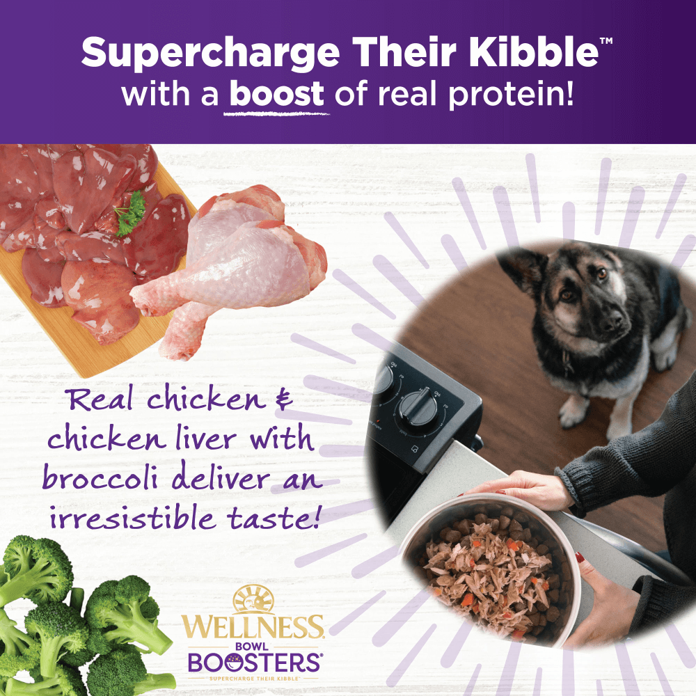 Bowl Boosters Wet Dog Food Mixer Topper Chicken And Broccoli 6 Bowl Boosters Wet Dog Food Mixer Topper Chicken And Broccoli