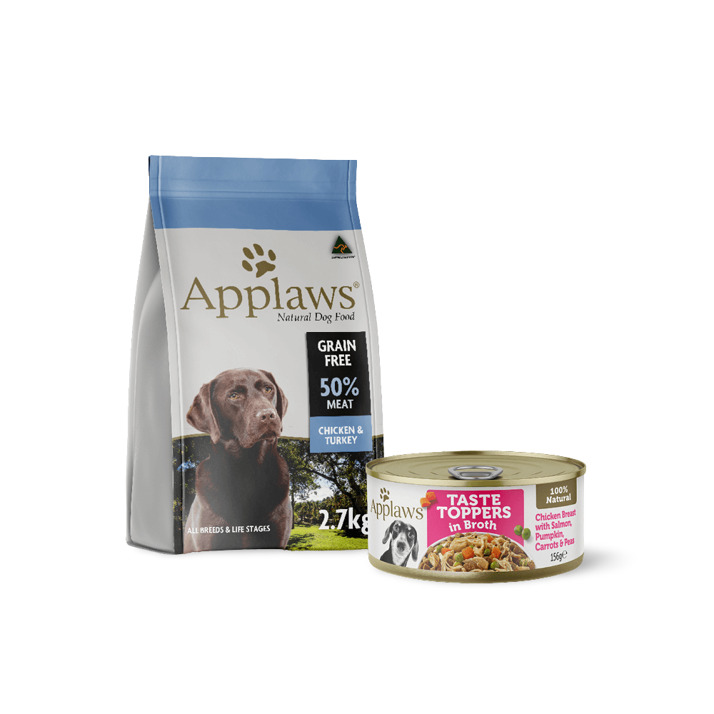 Taste Toppers Wet Dog Food Chicken Breast With Salmon And Veggies In Broth Tin 6 Taste Toppers Wet Dog Food Chicken Breast With Salmon And Veggies In Broth Tin