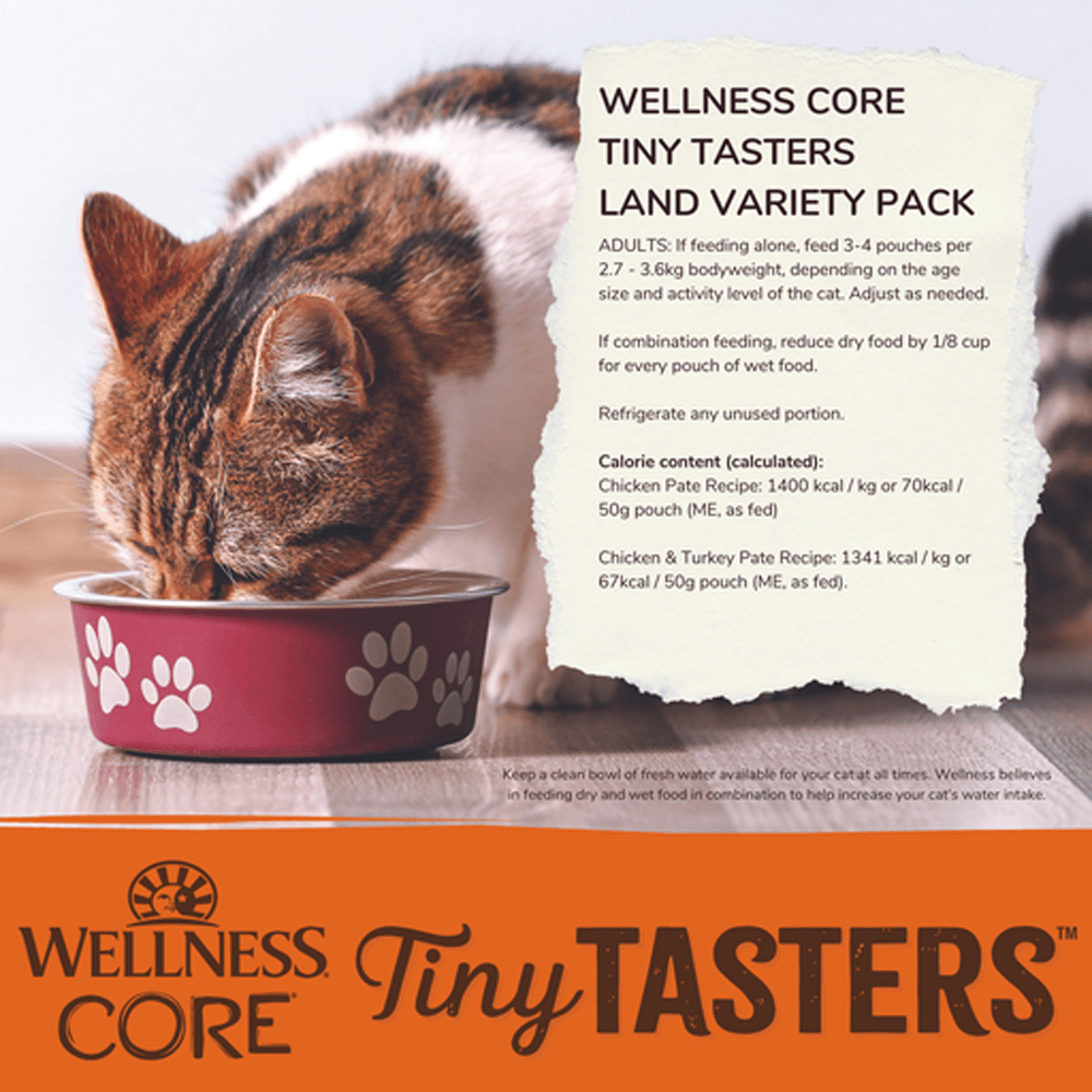 Core Tiny Tasters Poultry Pate Variety Pack Wet Cat Food 6 Core Tiny Tasters Poultry Pate Variety Pack Wet Cat Food